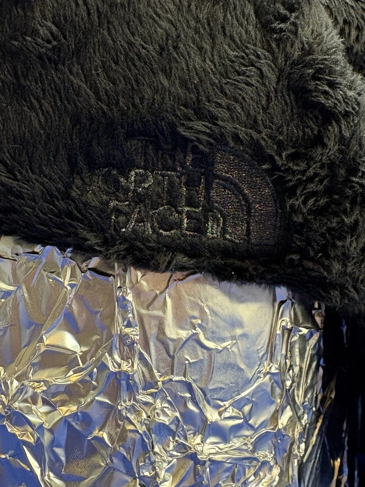 The North Face Osito Women’s Trapper Hat Ear Flaps Black Faux Fur Lined Winter - Image 2 of 4