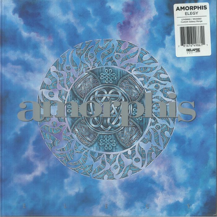 AMORPHIS - Elegy (reissue) - gatefold 'galaxy' cyan blue & white vinyl 2xLP