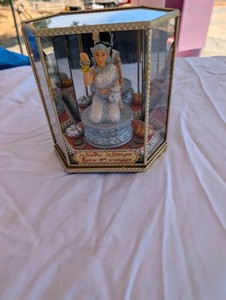Vintage Nang Kwak Goddess of Fortune Thailand Mirrored Shrine Figure