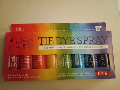S.E.I. Classic Tie Dye Kit, Fabric Dye Spray Set, Easy to Clean Up!