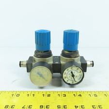 Festo LRB-D-7-MINI Dual Compressed Air Pressure Regulator 16Bar 230PSI