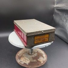 KODAK KODASLIDE 35mm Kodachrome Slide Compartment File Metal Plastic Box Red