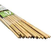 25 Pack Natural Bamboo Poles Plant Support Garden Stakes for