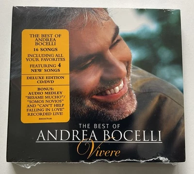 The Best of Andrea Bocelli - Vivere CD - with Bonus DVD - New/Sealed - 2007 - Image 1 of 4