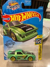 2019 Hot Wheels #167 HW Speed Graphics 2/10 MAZDA RX-7 Green Month Card