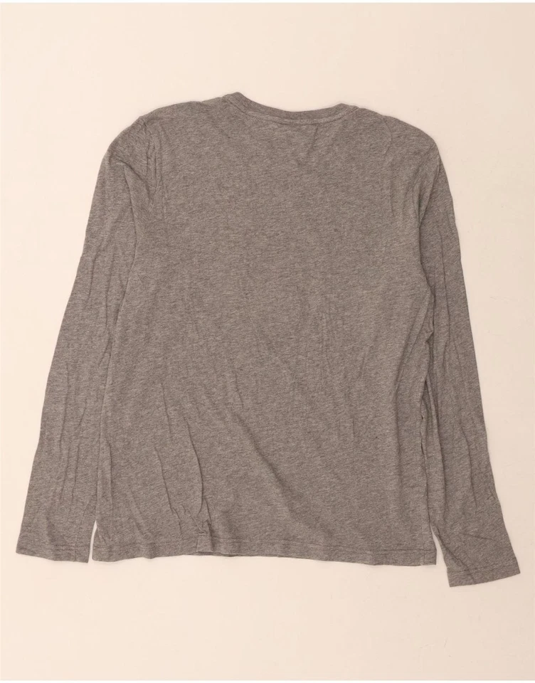 Camiseta gráfica NAPAPIJRI para hombre manga larga gris medio DO41 Foto 2 de 3