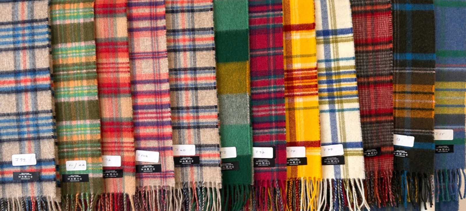 Cashmere Scarf - Plaid - 100% Cashmere