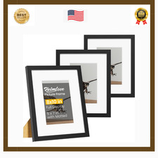 8X10 Picture Frame Set of 5,Black Photo Frames Display 8"X10" Pictures,Picture F