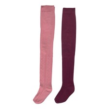 NEW Toddler Girls Cotton Blend Tights 3T-5T Metallic Tights Pink Knit NWT