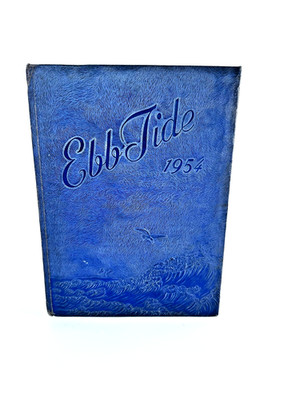 Fort Lauderdale High School Ebb Tide 1954 Yearbook Vintage Blue Hardcover FL