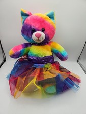 Build a Bear Rainbow Pride Teddy Bear with BAB Sparkle Skirt
