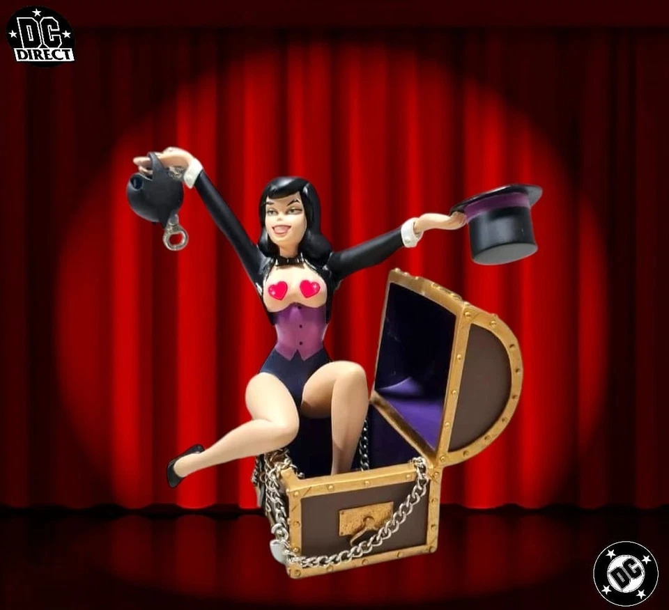 Batman Serie Animada Zatanna Estatua Personalizada DC Direct Foto 3 de 4