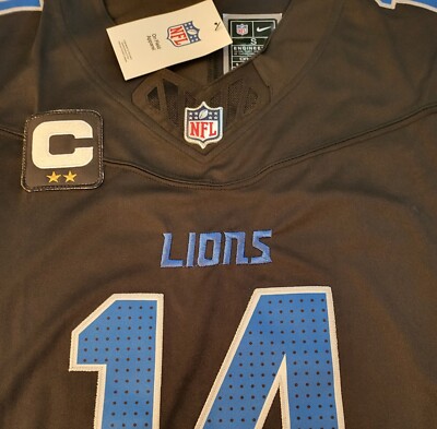YOUTH Lions #14 Amon-Ra St. Brown Stitched Alt Black