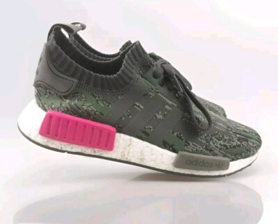 Adidas Boost La Marque Aux Men’s Camo Green Pink Sneakers