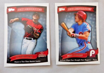 2010 Topps & Update Peak Performance #PP-1 -PP-125 Baseball Card Pick one