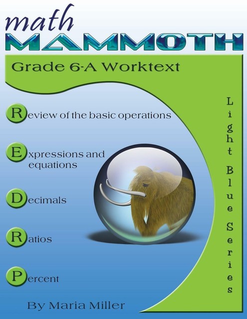 Math Mammoth Grade 6-A Worktext von Maria Miller (2015, Taschenbuch ...