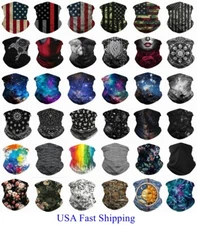 Elastic Face Masks Covering Snood Bandana Neck Gaiter Scarf Balaclava Breathable