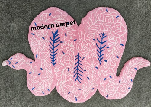 Snake Rugs Handmade 100% Woolen Hand Tufted For Home Decoration - Picture 3 of 9