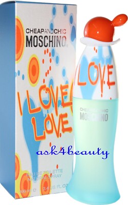 I Love Love Moschino 3.4oz/100 ml EDT Spray for Women - New in Box