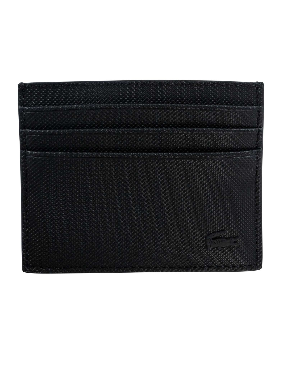 Мужской кошелек для карточек с логотипом Lacoste черный 8090₽