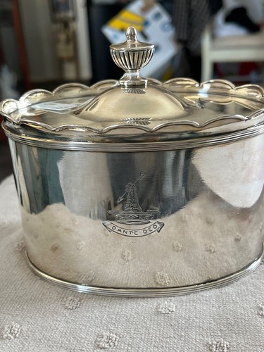 Silver Tea Caddy Canister