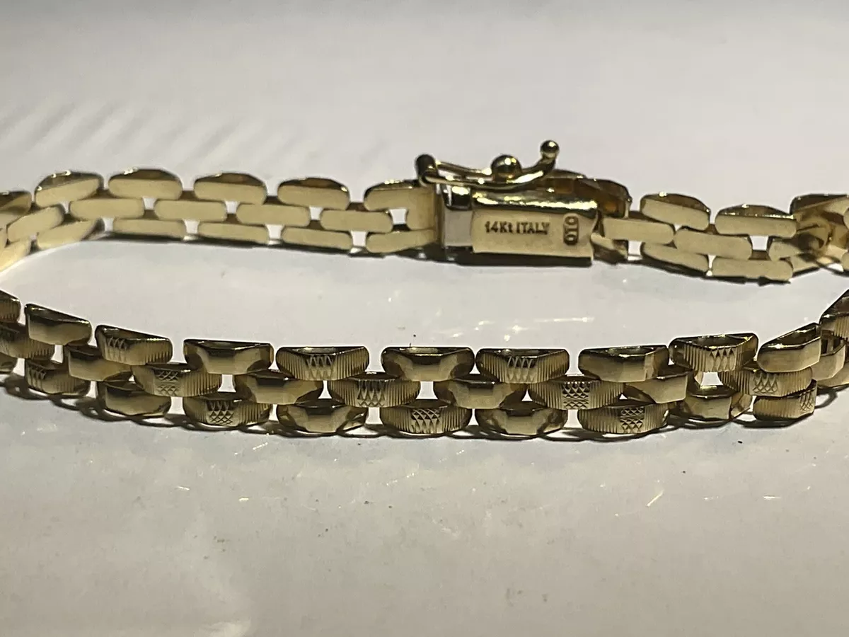 14k italy gold sales bracelet