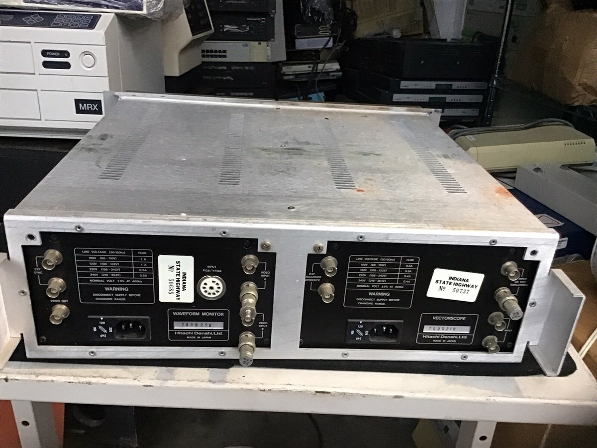 Hitachi Vectorscope V-069/Waveform Monitor V-079 | eBay
