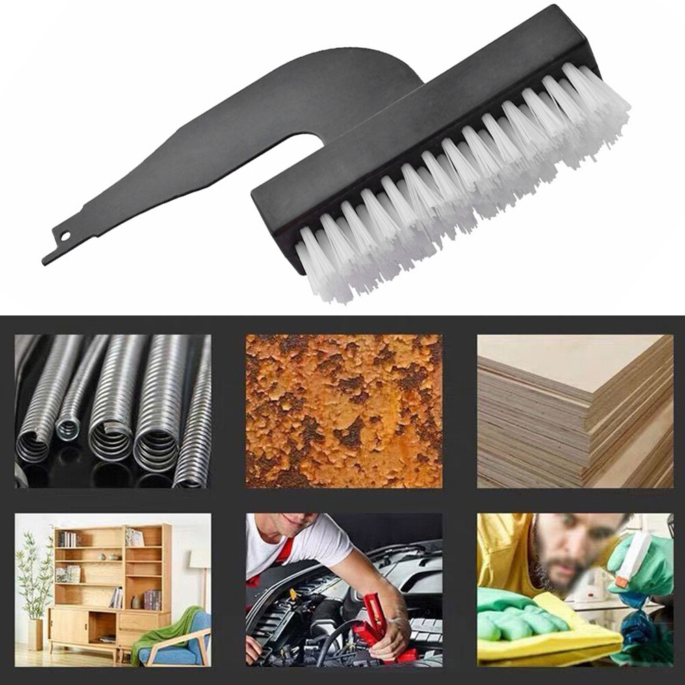 Reciprocating Saw Cleaning Brush Head Rust Stains Removal Tools (Nylon