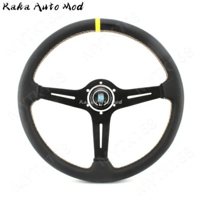 15inch Nardi ND Steering Wheel Real Leather with Black Spoke 370mm