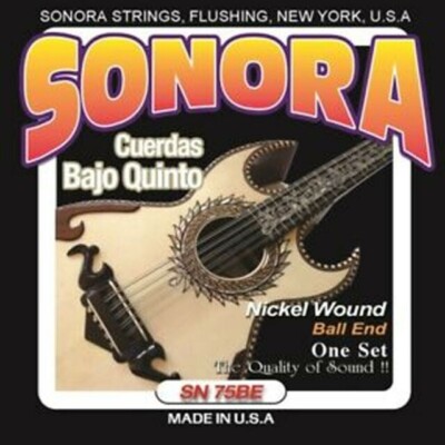 Sonora SN75BE Bajo Quinto Nickel wound, ball-end strings