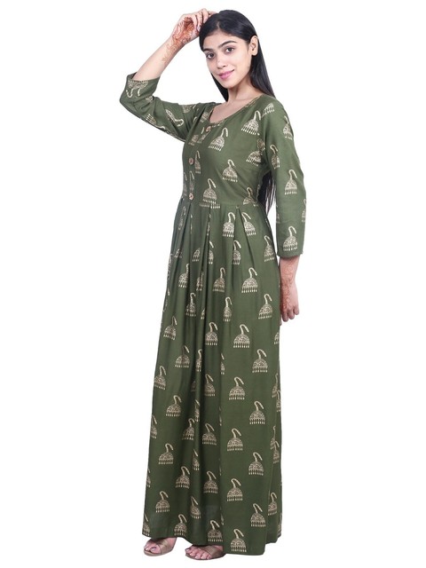 floral print long kurtis