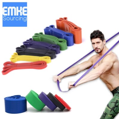 Günstigste bei EBAY Widerstandsbänder stark strapazierfähig Übung Fitnessstudio Yoga Fitness