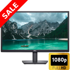 23 in FHD Dell HP 1920 x 1080 Office CCTV Home Widescreen Monitor w/ Cable