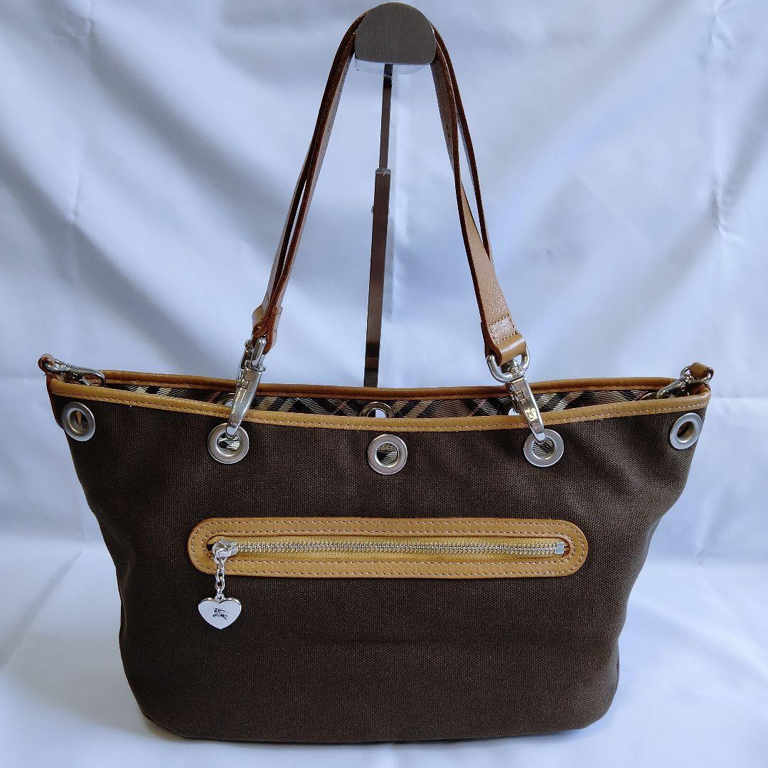 Burberry Blue Label Nova Check Shoulder Bag Canvas/Cotton Burberry Blue Label Nova Check Shoulder Bag Canvas/Cotton