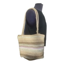 The Sak Crochet Striped Shoulder Bag