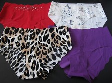 4 NEW Victoria's Secret VTG 2010 Seamless Thin Hiphugger Panties Lot SMALL