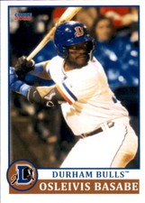 2023 Durham Bulls Choice #3 Osleivis Basabe Venezuela VZ - NM Baseball Card