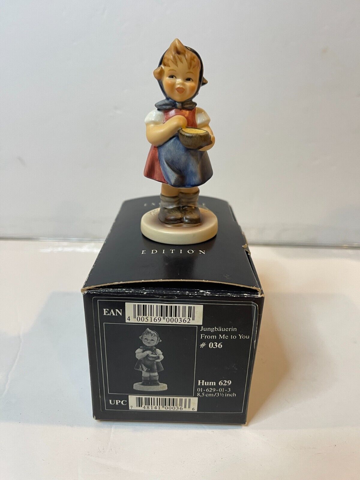 Hummel "From Me to You" Figurine Hum 629   #036    1995-1996 3 1/2" Tall