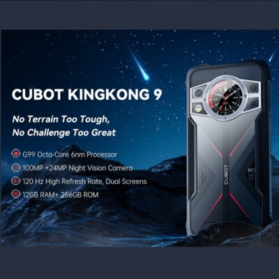 CUBOT Kingkong 9 - Smartphone de 6.5" FHD+, 12GB y 256GB, Cámara Triple