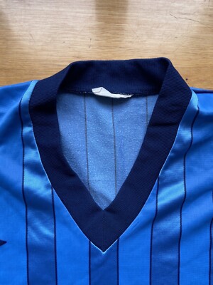 Maillot vintage football amateur années 80/90 – Blanc/Rouge – Taille XL - Vêtements