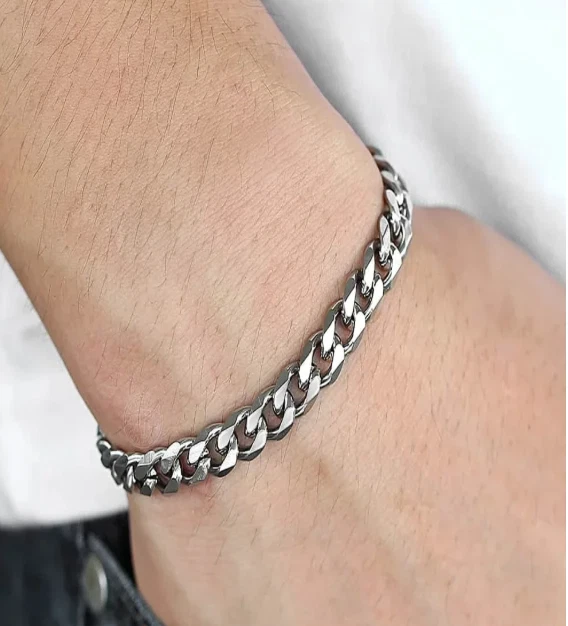 Panzer-Armband Echt 925 Sterlingssilber 6mm 8mm 10mm 12mm Damen Herren Schmuck - Bild 2 von 4