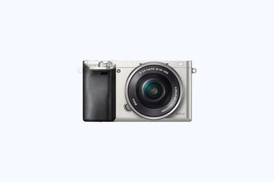 UNKNOWN SHUTTER COUNT Sony Alpha a6000 with Kit Lens NO BATTERY Silver