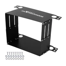 Universal Oil Cooler Air Guide Cover Kit 16-30 Row Black Heat Shield Deflector