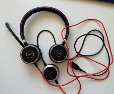 Jabra Evolve 40 Kopfhörer Headset mit Link MS Teams zertifiziert