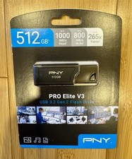 PNY - PRO Elite V3 512GB USB 3.2 Gen 2 Flash Drive - Black