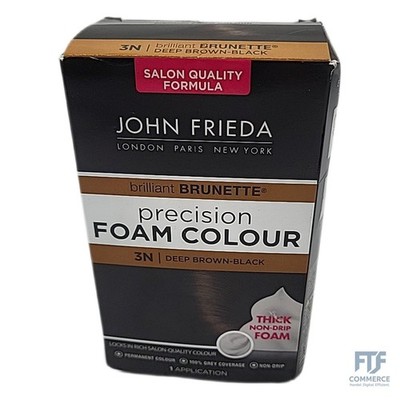John Frieda Precision Foam Color Permanente Haarfarbe 3N Deep Brown/Schwarz
