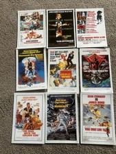A set of 9 James Bond Movie Postcards. Complete set Series 3
