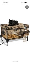 Indestructible Heated Cat House Pet Camera Outside Winter 25.5x16x18 Camo
