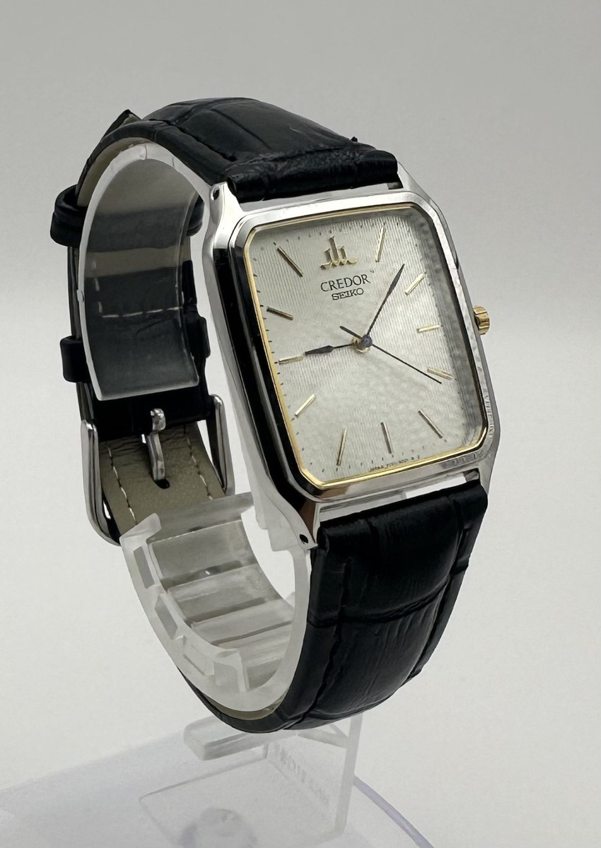 ▶️ [Exc+5] Vintage SEIKO CREDOR 7771-5030 Square Quartz Men's