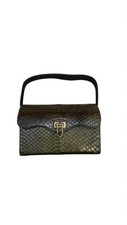 Vintage snake skin purse green 1950s